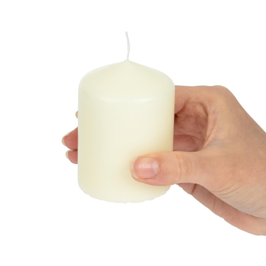 Ivory Pillar Short 3inch Candle