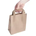 Fiesta Recyclable Flat Handle Paper Bags Brown (250 Pack) - Image 5