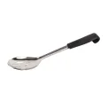 Vogue Slotted Serving Spoon Black Handle 340mm - Image 1