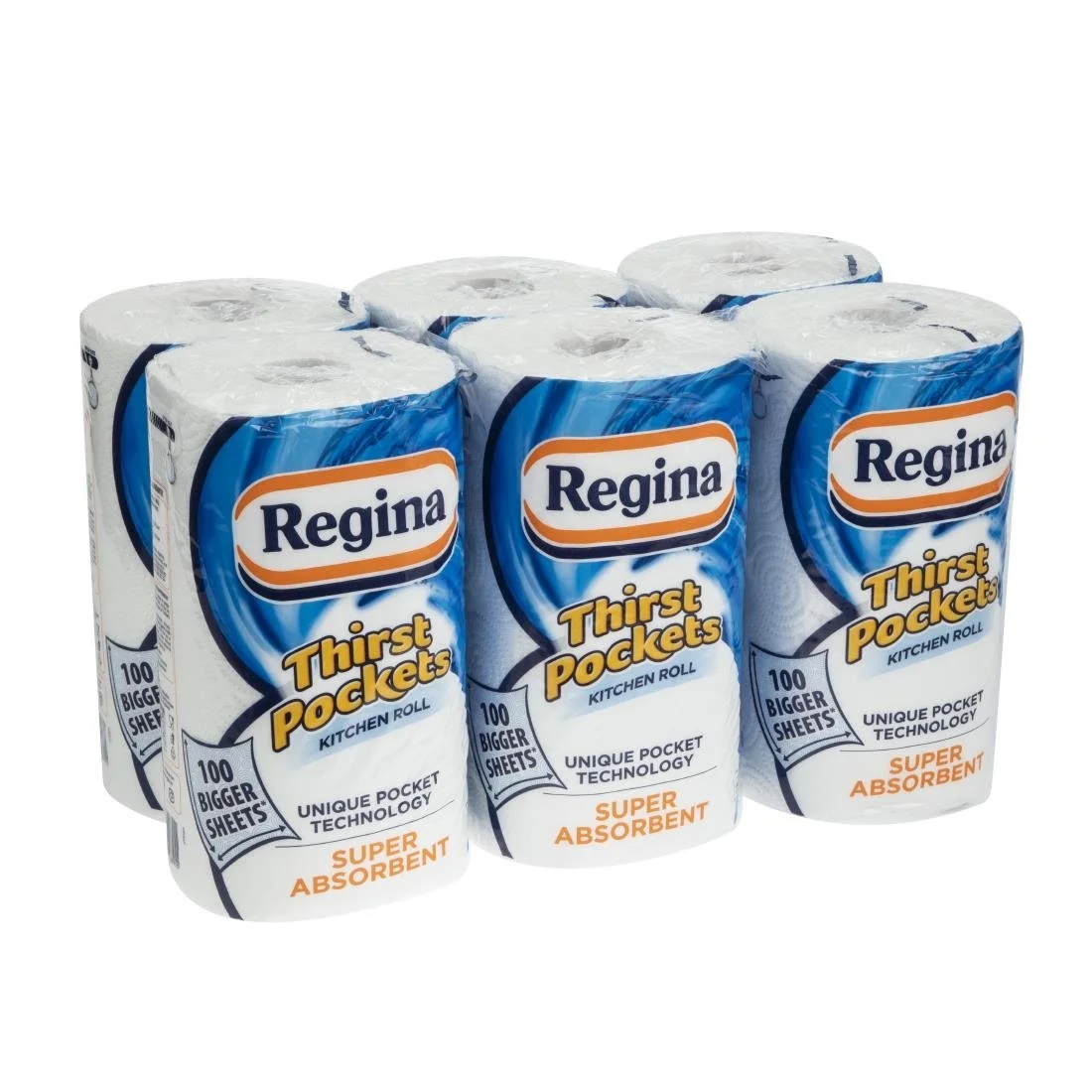Regina Thirst Pockets Kitchen Roll White 2-Ply 22.9m (6 Pack) - Image 3
