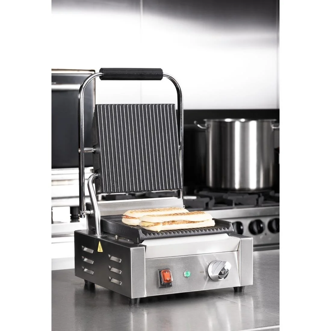 Buffalo Bistro Ribbed Contact Grill - Image 10