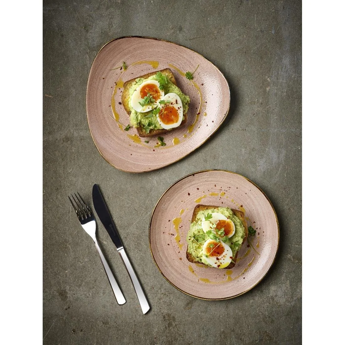 Churchill Stonecast Raw Terracotta Evolve Coupe Plates 260mm (12 Pack) - Image 3