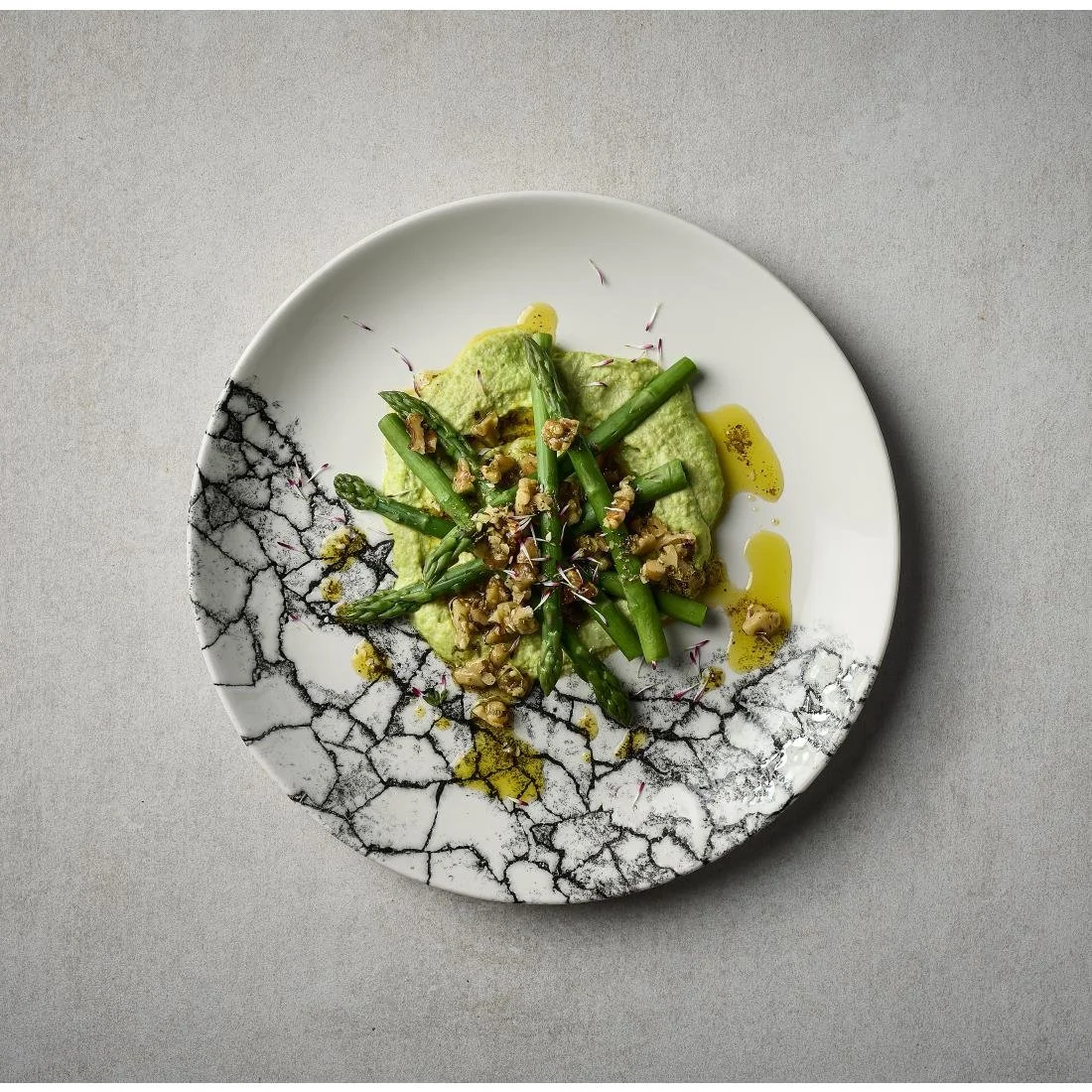 Churchill Kintsugi Accents Quartz Black Evolve Coupe Plates 220mm (12 Pack) - Image 2