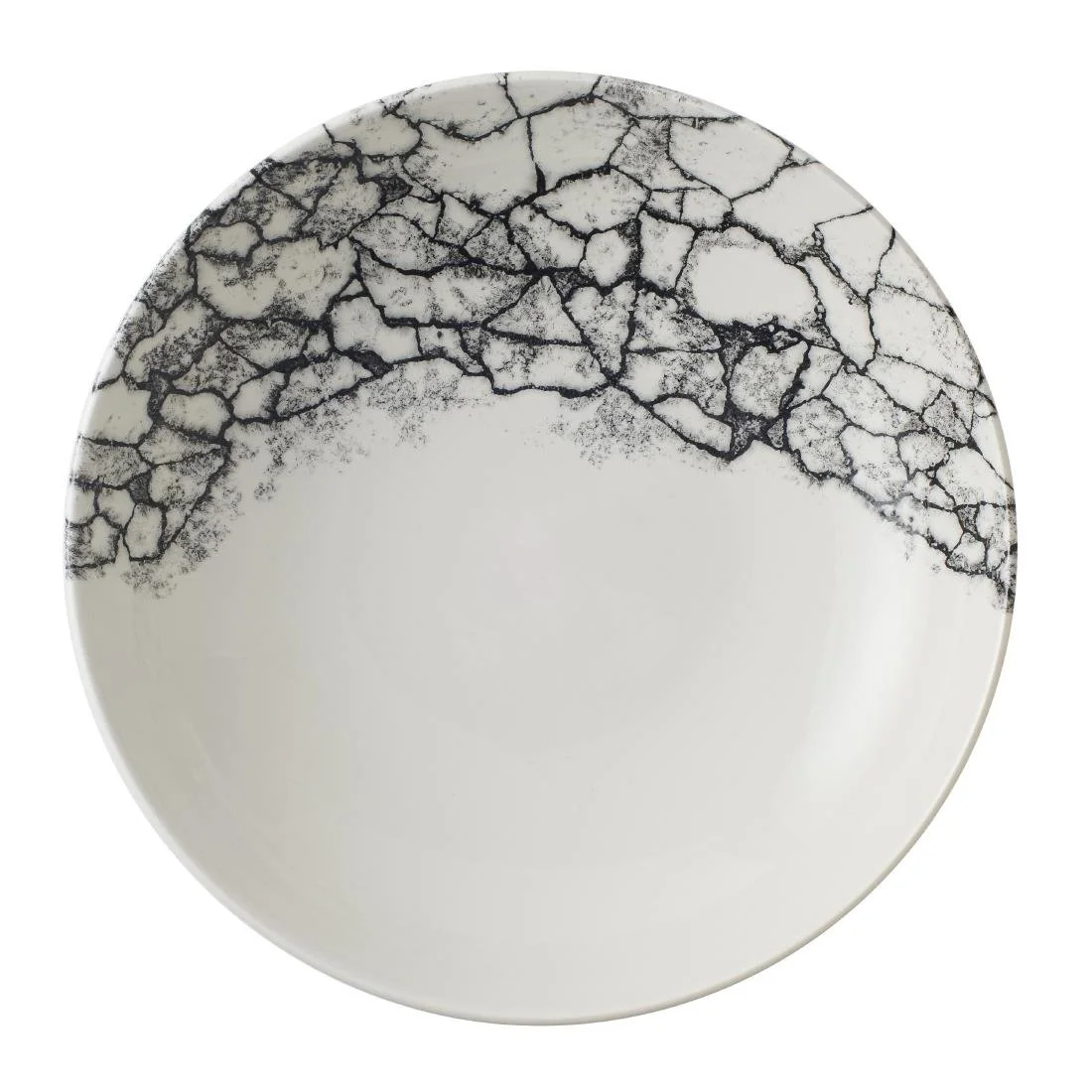 Churchill Kintsugi Accents Evolve Coupe Bowls Quartz Black 248mm (12 Pack) - Image 1