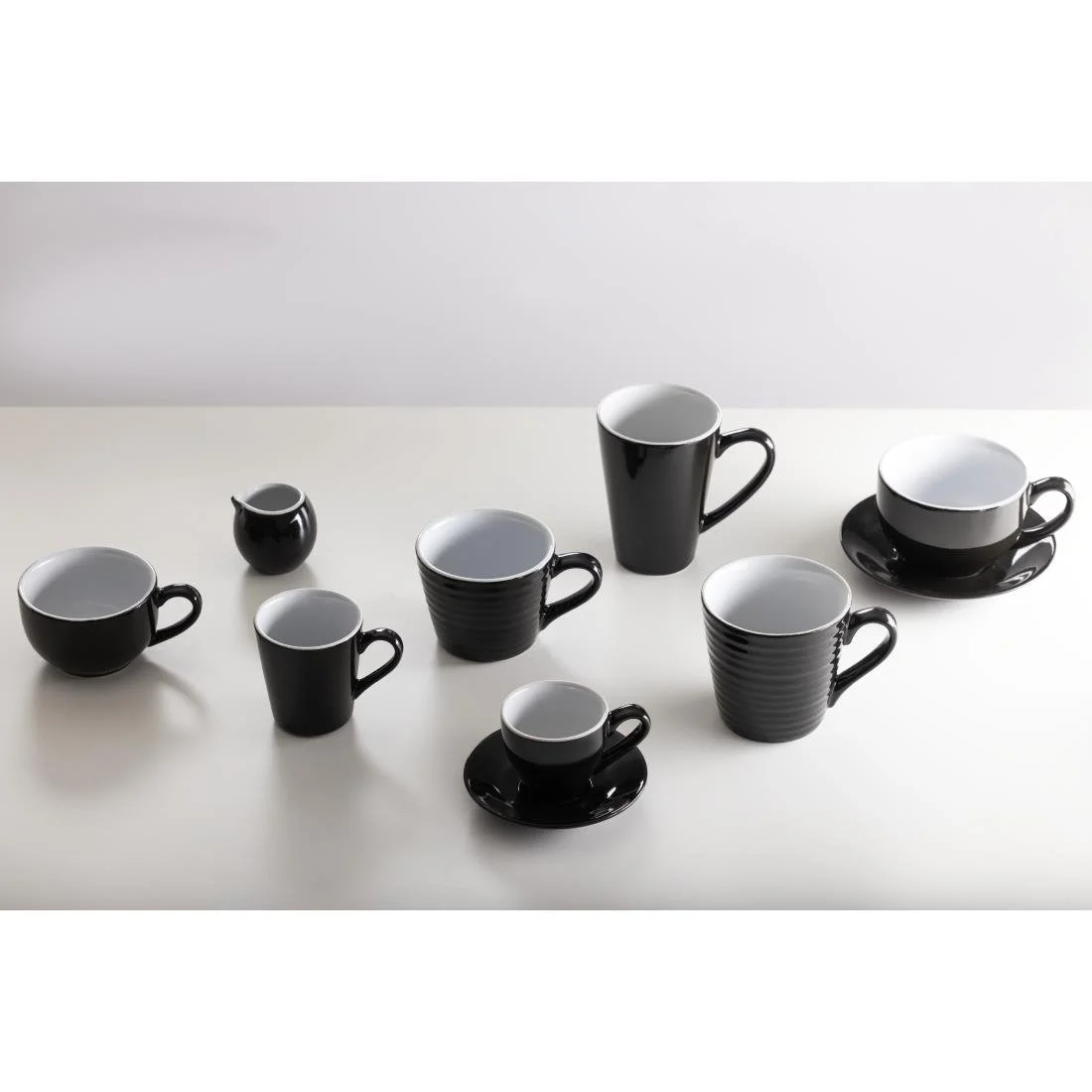 Olympia Cafe Aroma Mugs Black 230ml (6 Pack) - Image 7