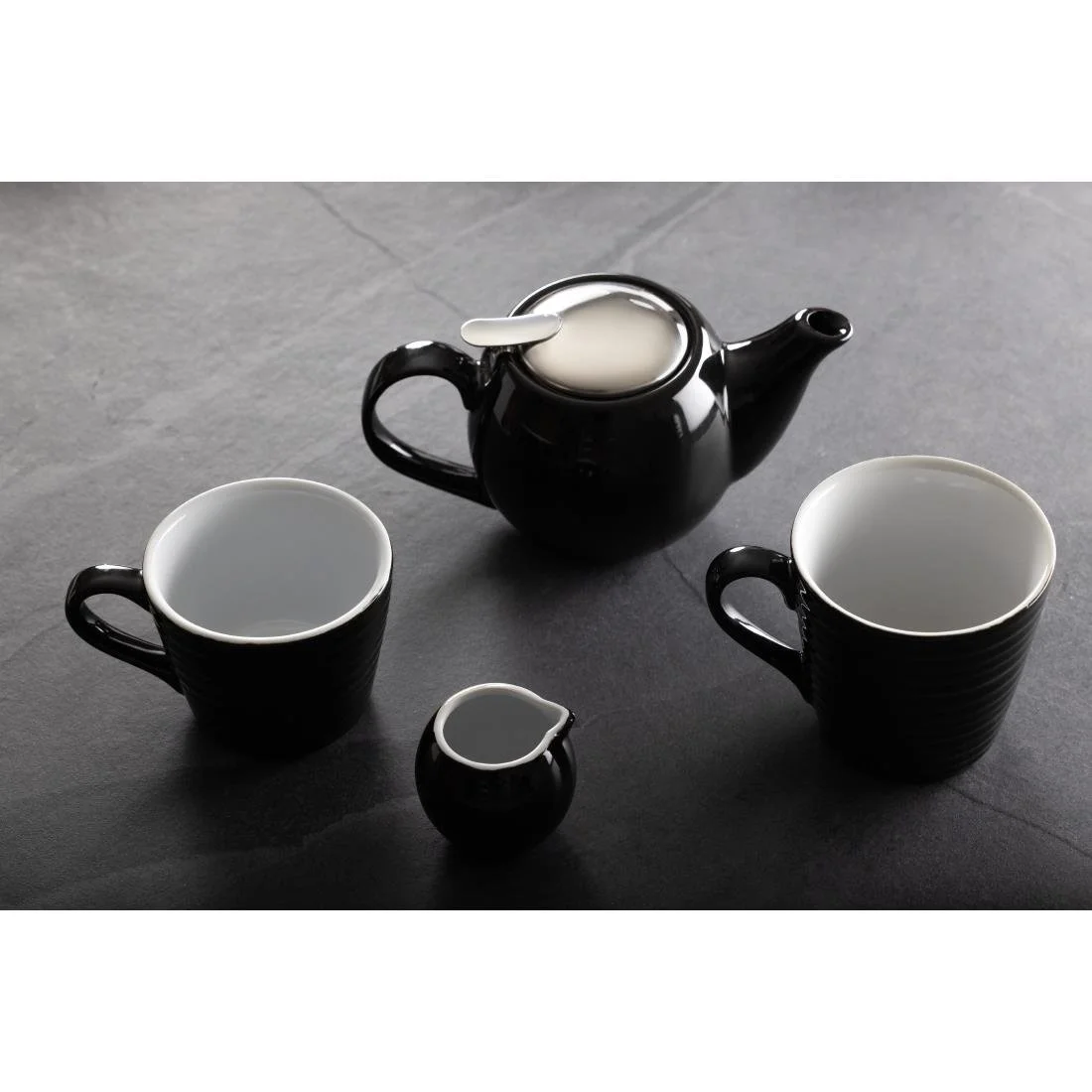 Olympia Cafe Espresso Saucers Black 116mm (12 Pack) - Image 6