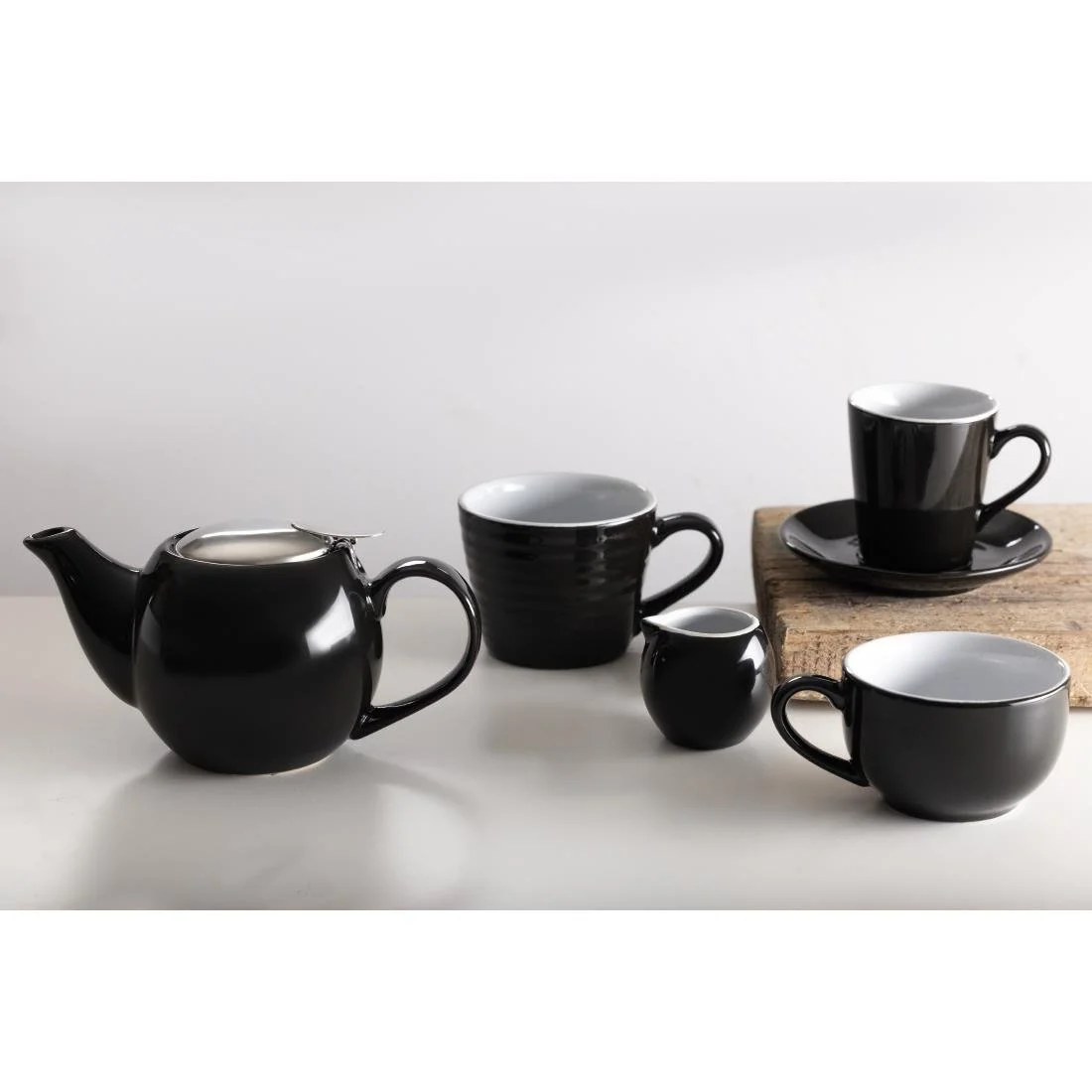 Olympia Cafe Aroma Mugs Black 340ml (6 Pack) - Image 4