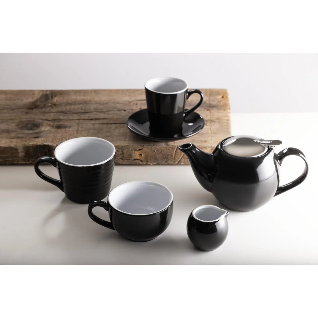 Olympia Cafe Aroma Mugs Black 340ml (6 Pack) - Image 6