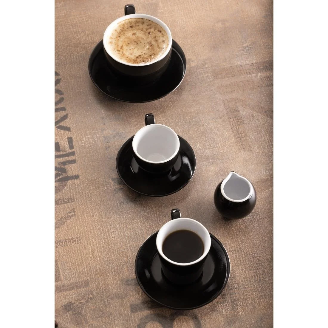 Olympia Cafe Flat White Cups Black 170ml (12 Pack) - Image 6