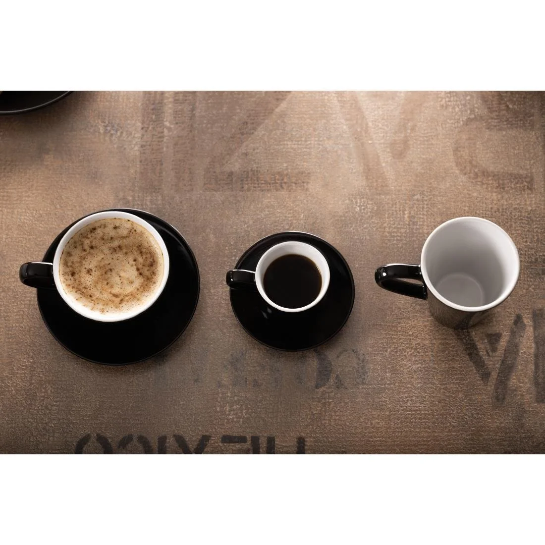 Olympia Cafe Flat White Cups Black 170ml (12 Pack) - Image 10