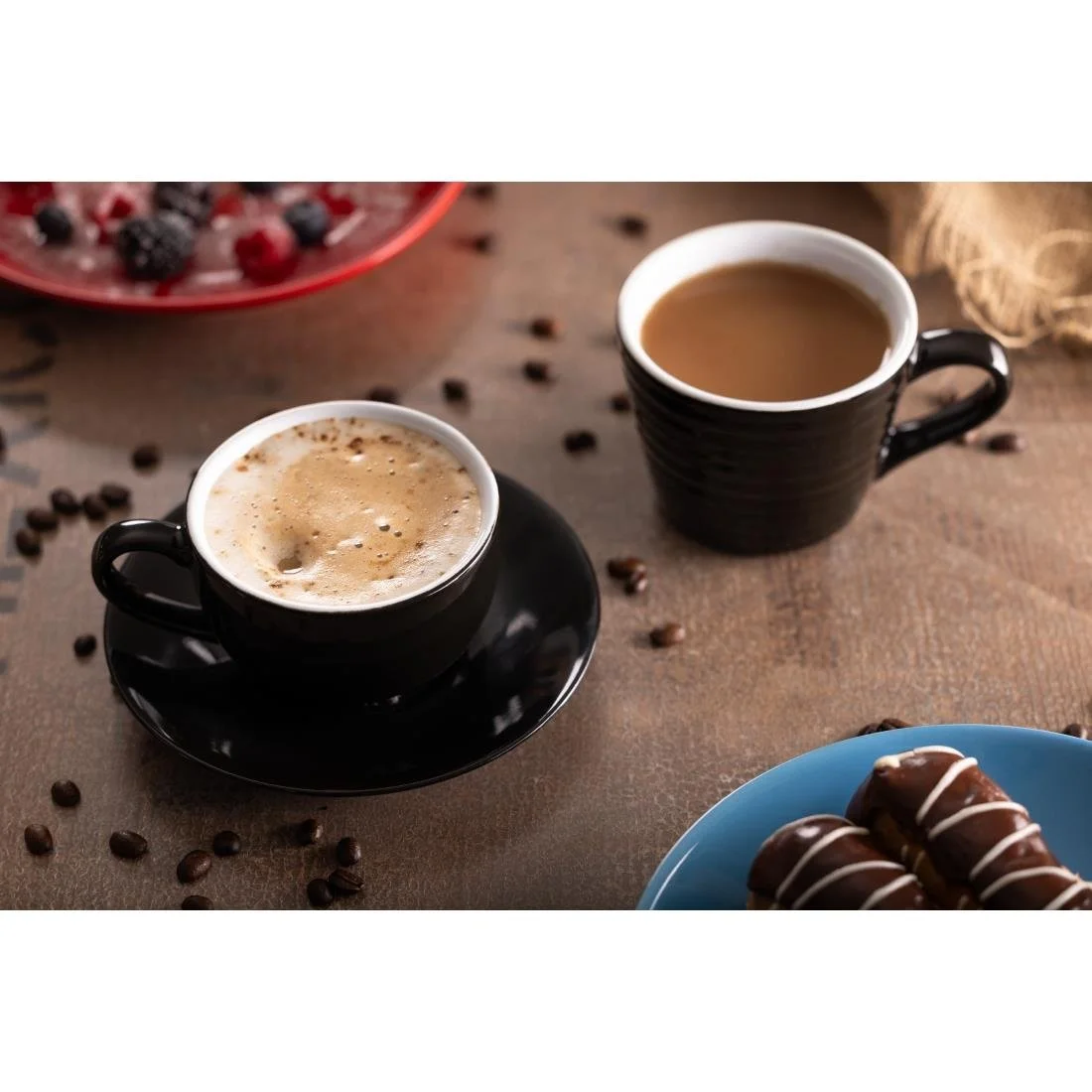 Olympia Cafe Aroma Mugs Black 230ml (6 Pack) - Image 11