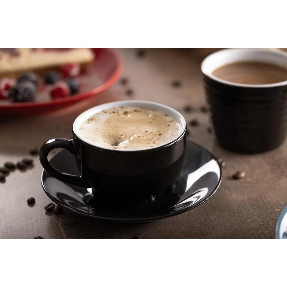 Olympia Cafe Cappuccino Cups Black 340ml (12 Pack) - Image 16