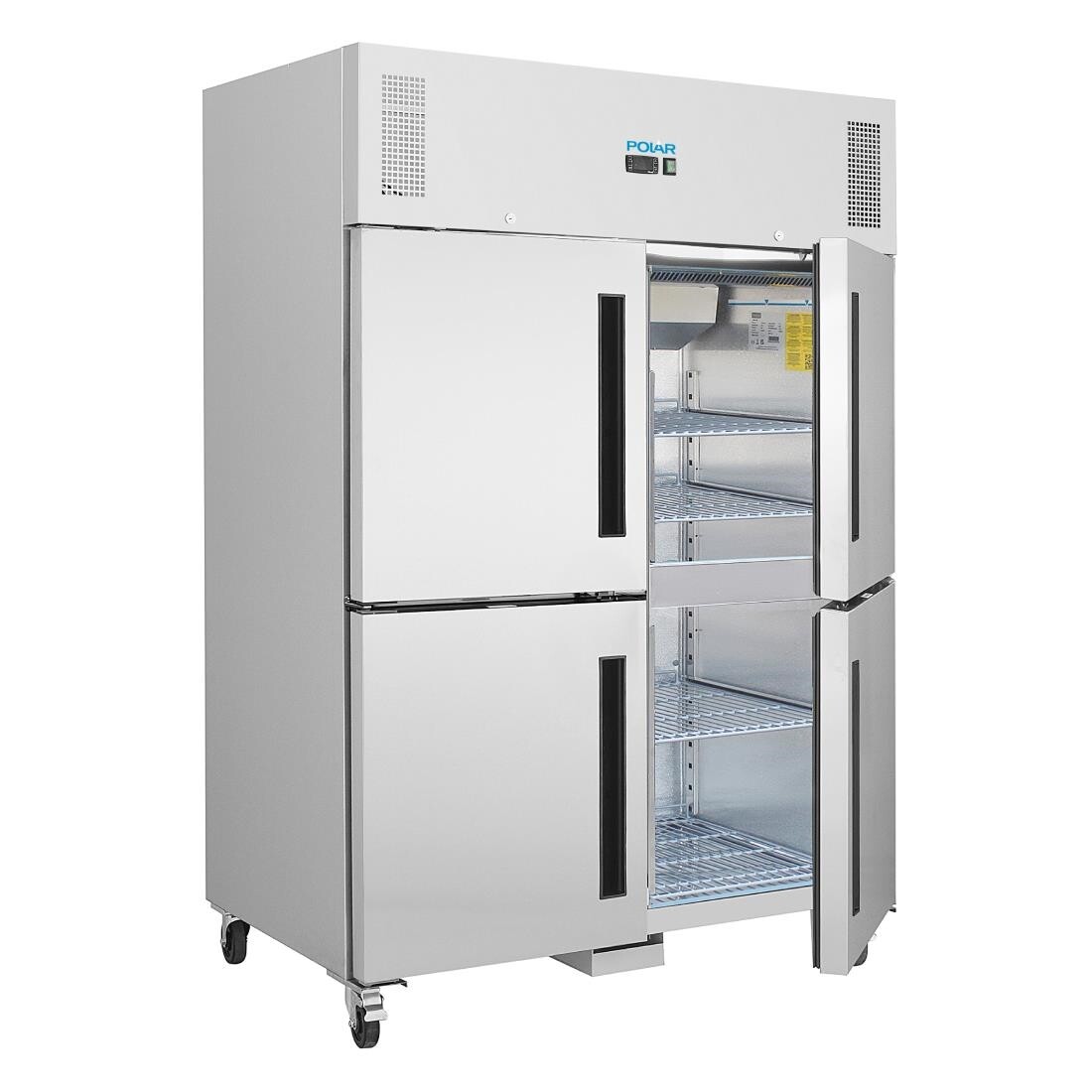 Polar Upright Double Stable Door Gastro Freezer 1200Ltr
