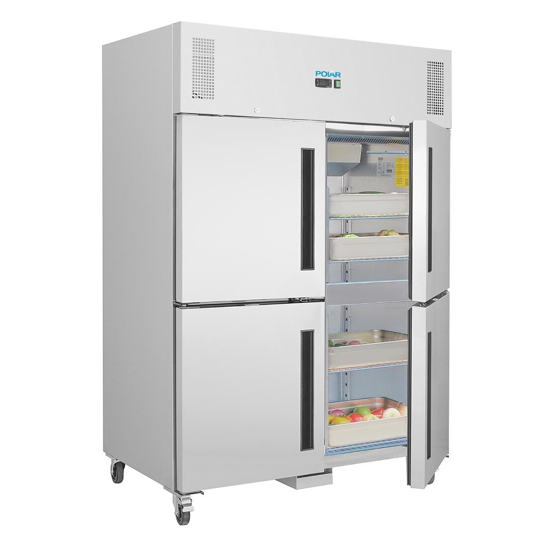 Polar Upright Double Stable Door Gastro Freezer 1200Ltr