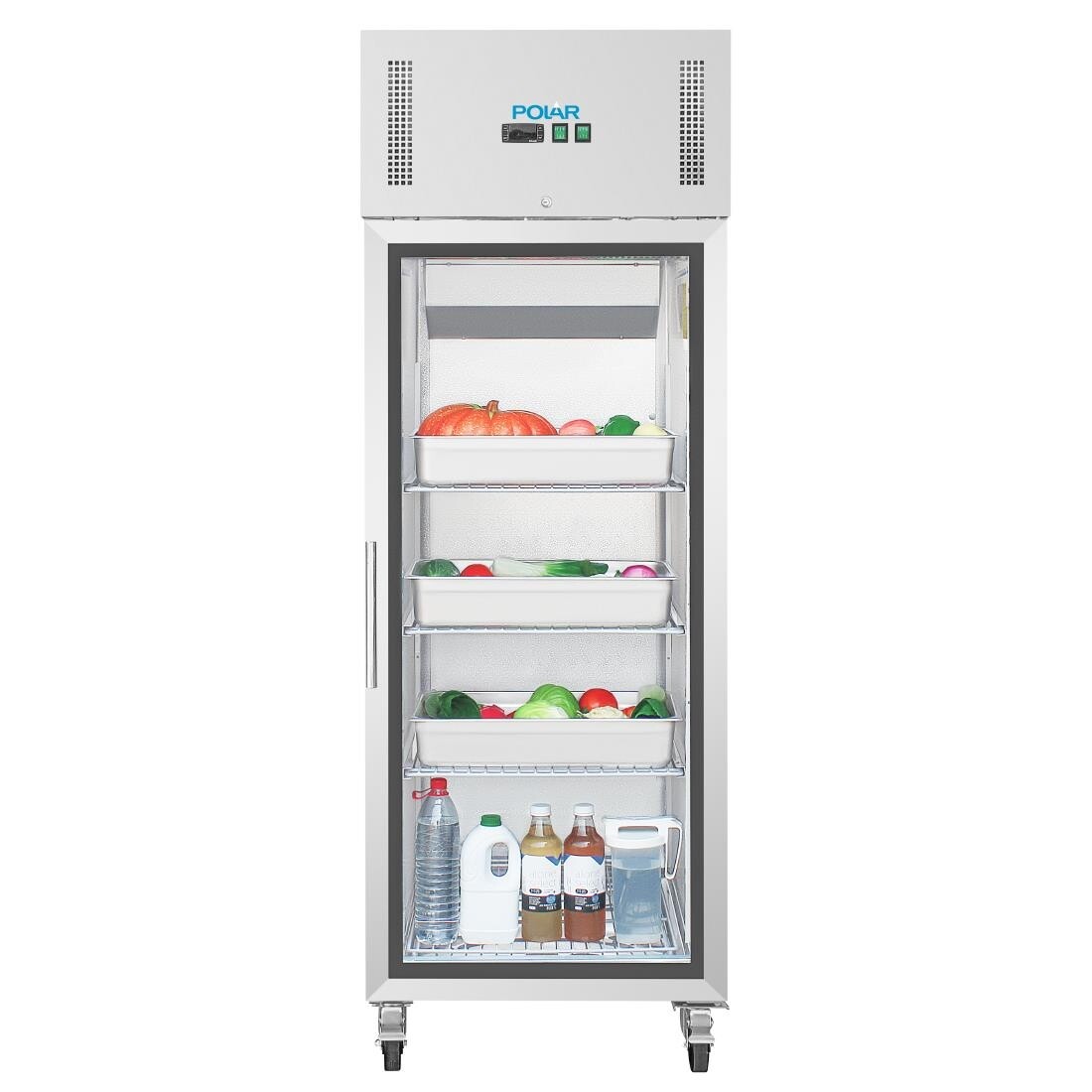 Polar Upright Glass Door Gastro Refrigerator 600Ltr