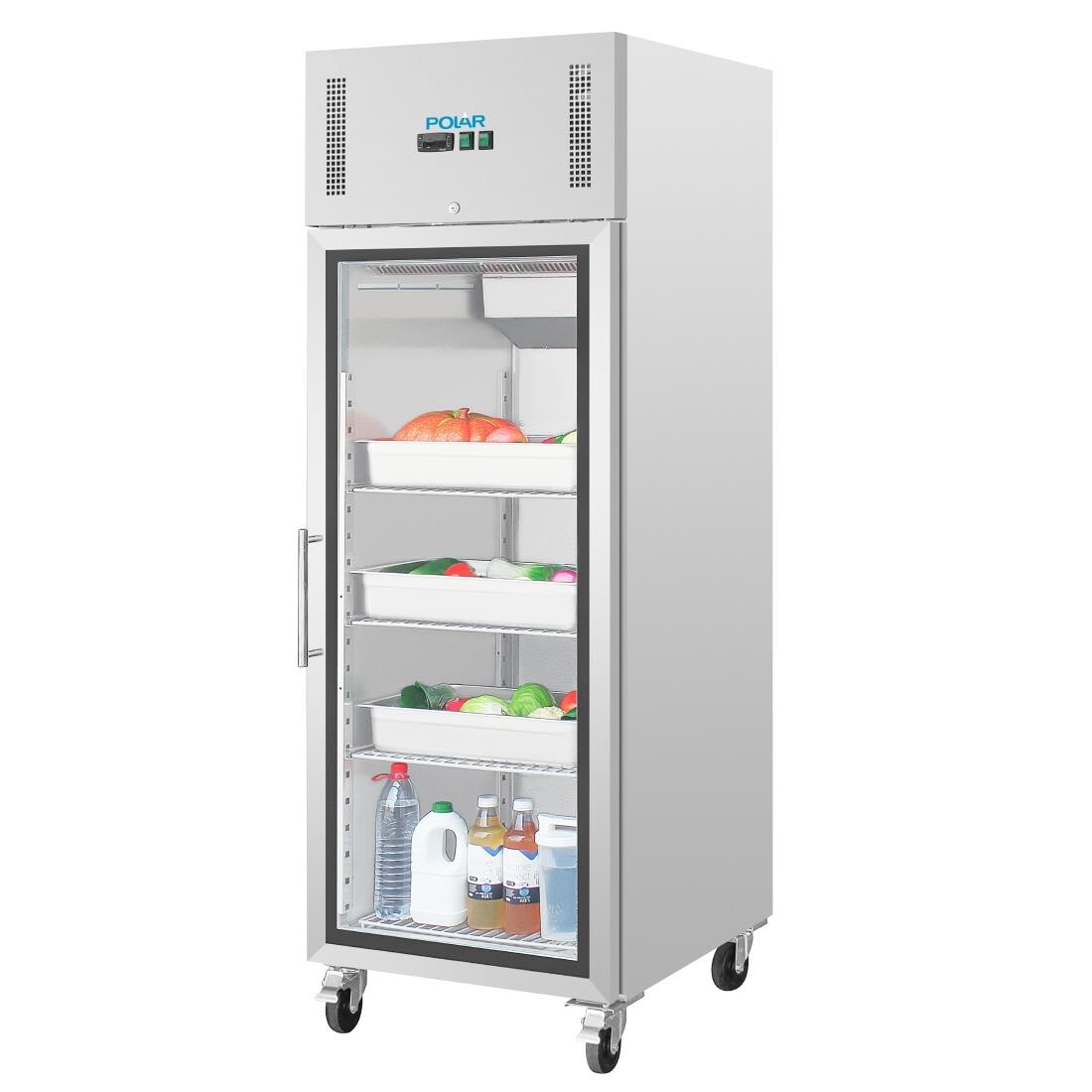 Polar Upright Glass Door Gastro Refrigerator 600Ltr