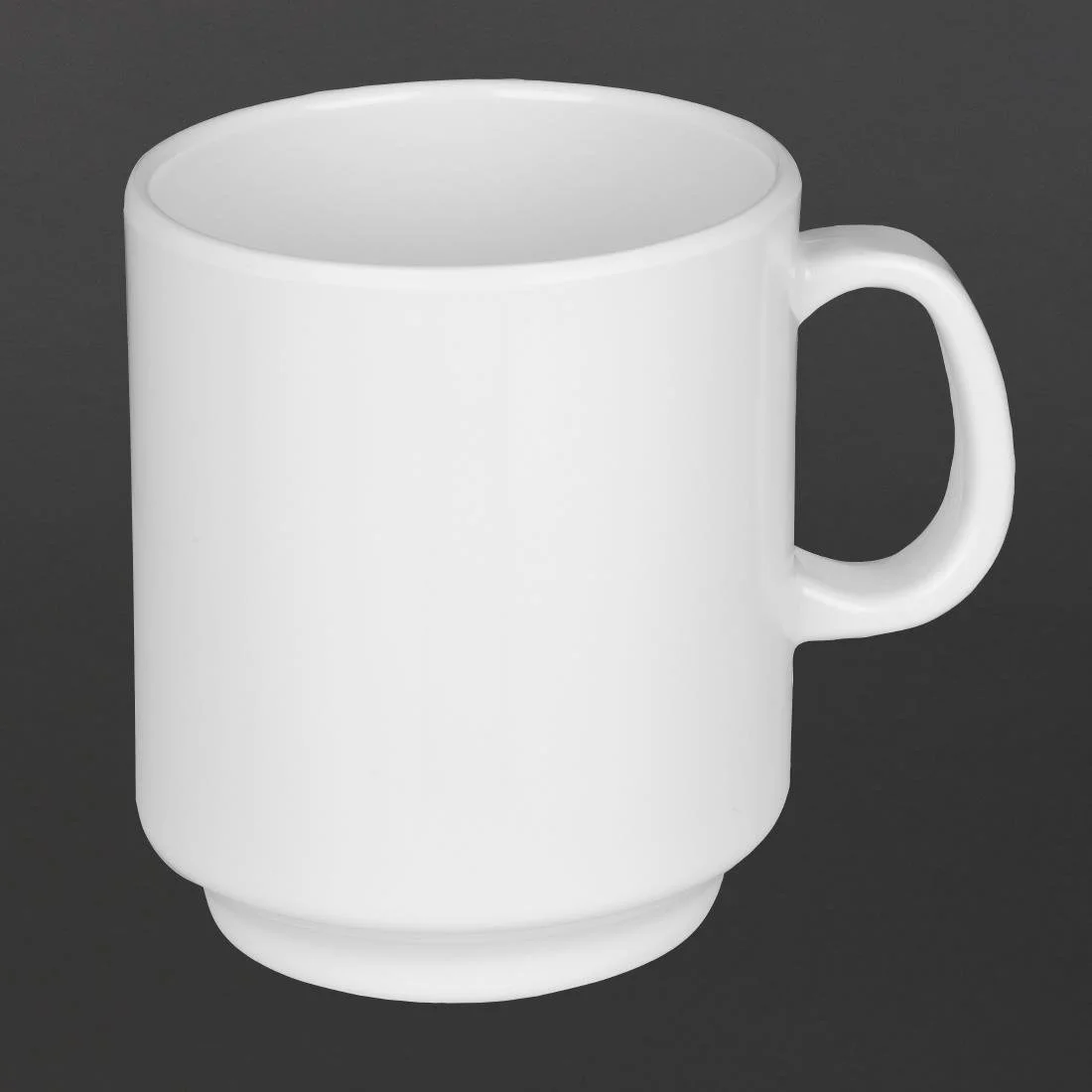 Olympia Kristallon Melamine Mugs White 340ml 12oz (6 Pack) - Image 3