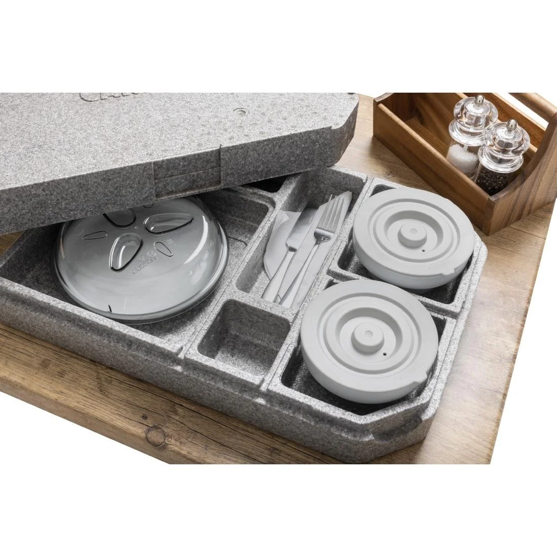 Cambro EPP Tablotherm Meal Delivery System with Dishes - Image 9