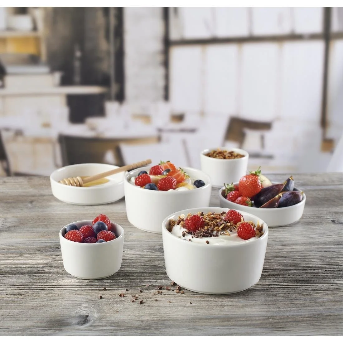 Churchill Super Vitrified Nourish Straight Sided Small Bowls White 8oz (12 Pack) - Image 3