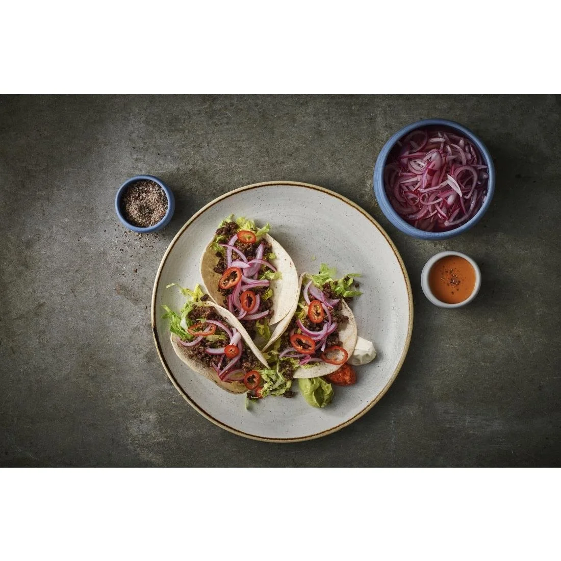 Churchill Stonecast Raw Evolve Coupe Plates Grey 260mm (12 Pack) - Image 2