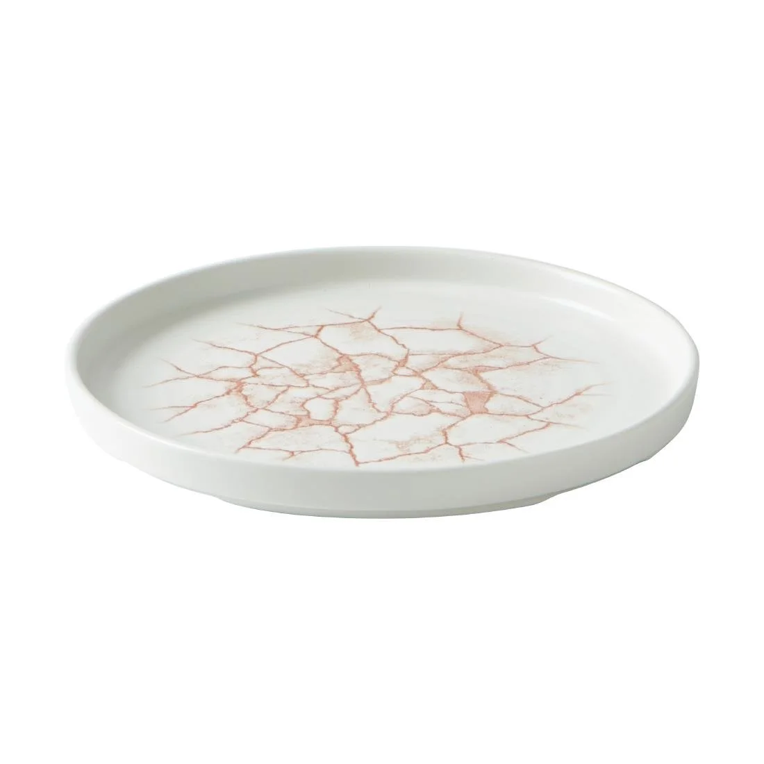 Churchill Studio Prints Kintsugi Walled Plates Coral 220mm (6 Pack) - Image 2