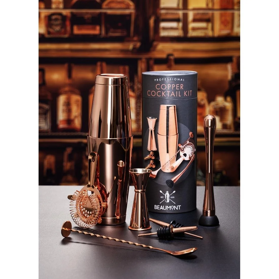 Beaumont 8-Piece Cocktail kit Copper - Image 3