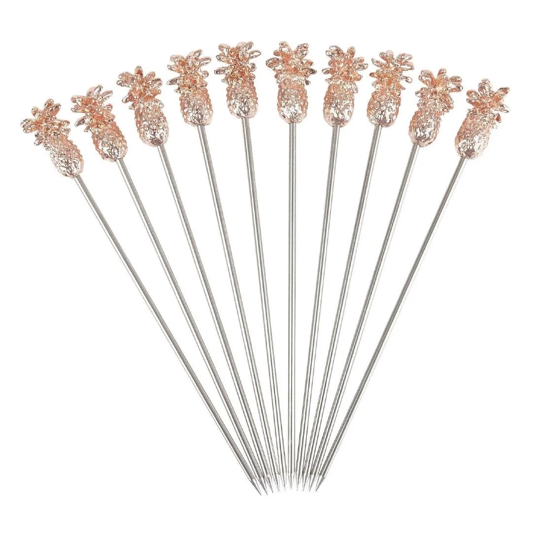 Beaumont Pineapple Garnish Pick Copper Plated (10 Pack) - Image 4