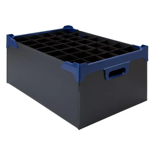 Beaumont Flute Glass Storage Box 500x345x200mm (Pack of 5)
