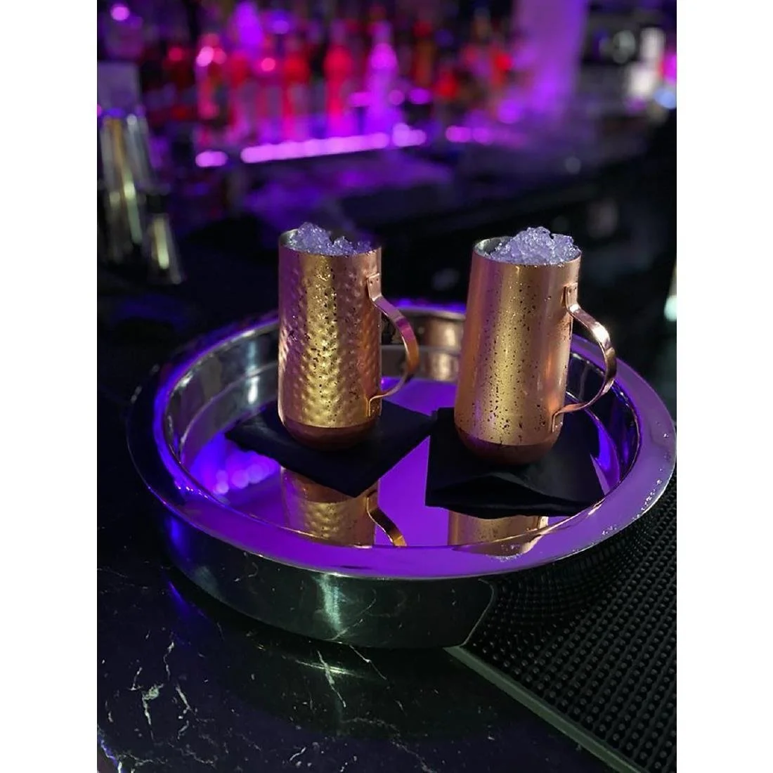 Beaumont Mirrored Double Walled Waiters Tray 355mm - Image 4