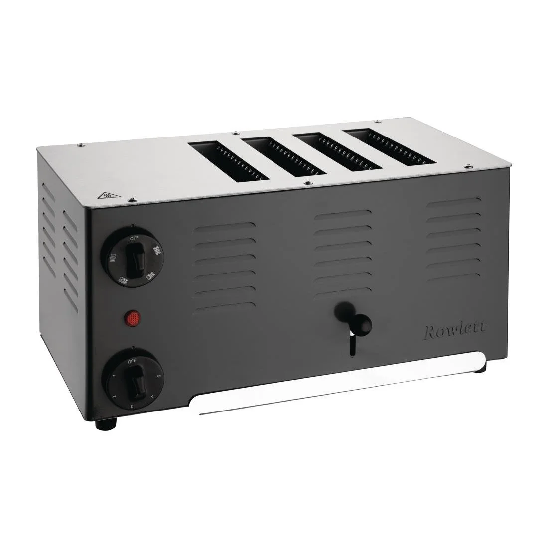 Rowlett Regent 4 Slot Toaster Jet Black with 2x Additional Elements - Image 1
