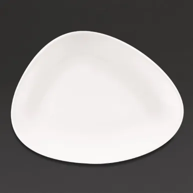 Churchill Lotus Triangular Plates White 260mm (12 Pack)