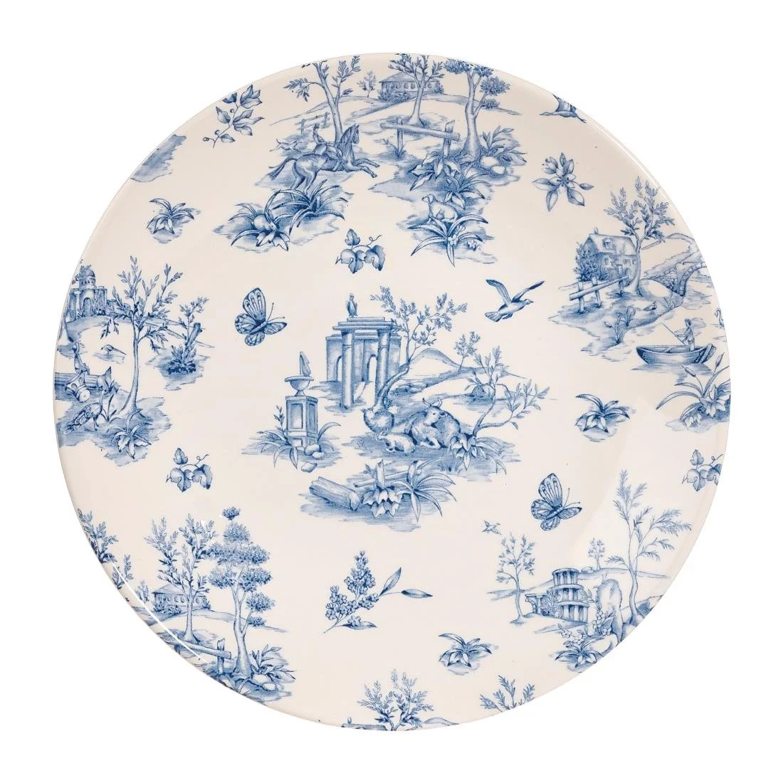 Churchill Vintage Prints Deep Coupe Plates Prague Toile 255mm (12 Pack) - Image 1