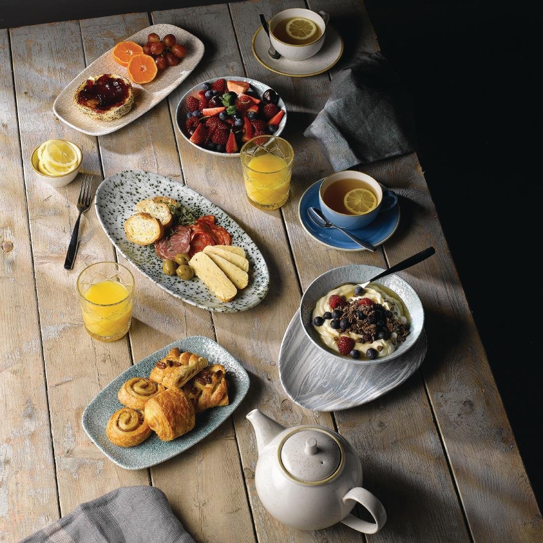 Churchill Stonecast Cappuccino Cup Barley White 8oz