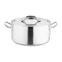 Nisbets Essentials Stainless Steel Stew Pot with Lid 32cm