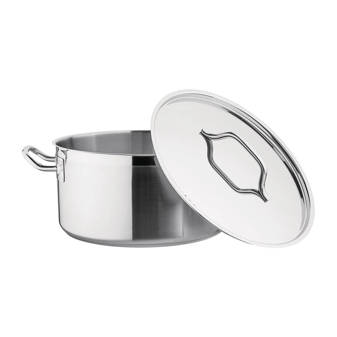 Nisbets Essentials Stainless Steel Stew Pot with Lid 32cm - Image 5