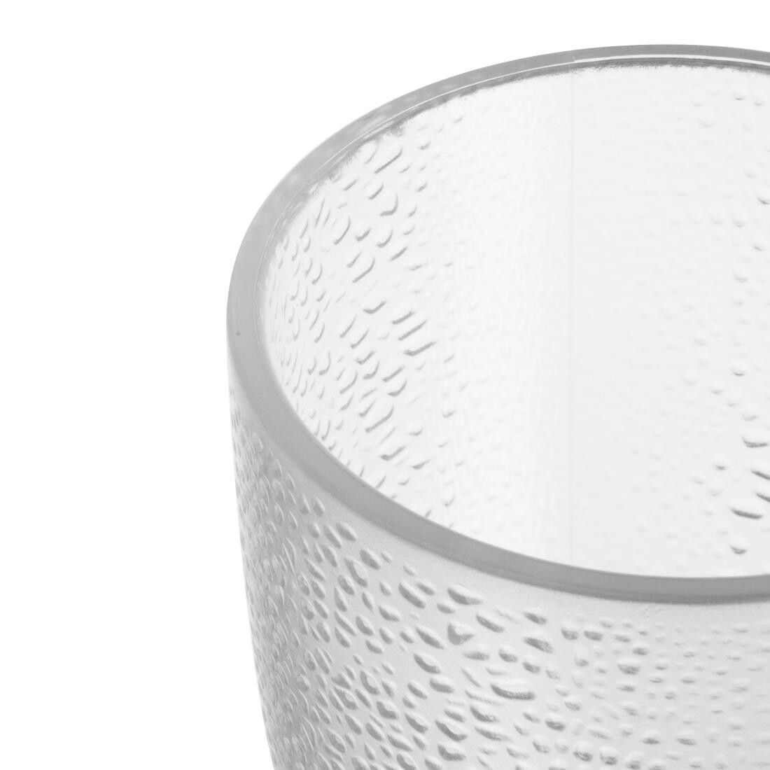 Kristallon Polycarbonate Tumbler Pebbled Clear 275ml