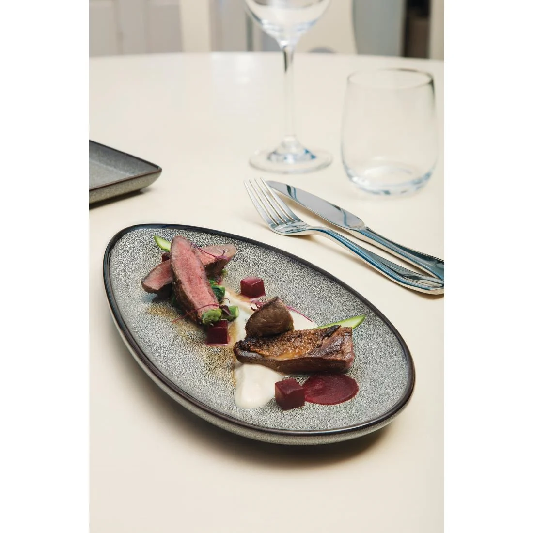 Olympia Mineral Leaf Plate 305mm