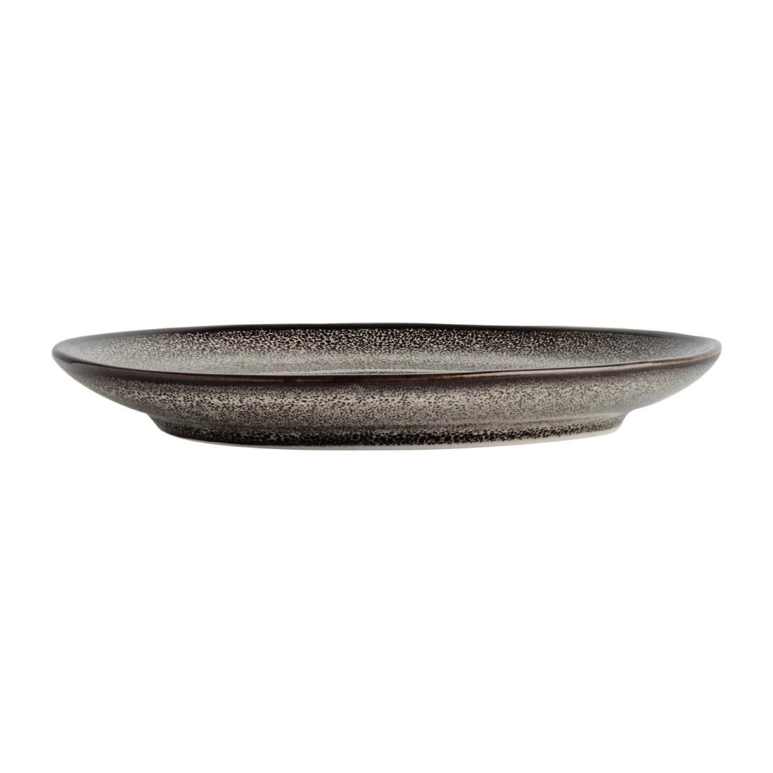 Olympia Mineral Triangular Cappuccino Saucer Grey Stone 150mm