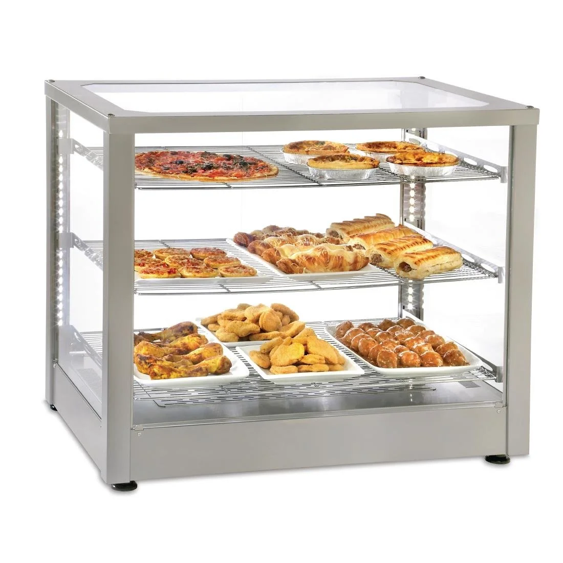 Roller Grill Heated 3 Shelf Display Cabinet WD780 DI - Image 2