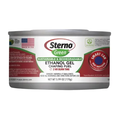 Sterno Green Ethanol Gel Chafing Fuel 2 Hour (12 Pack)
