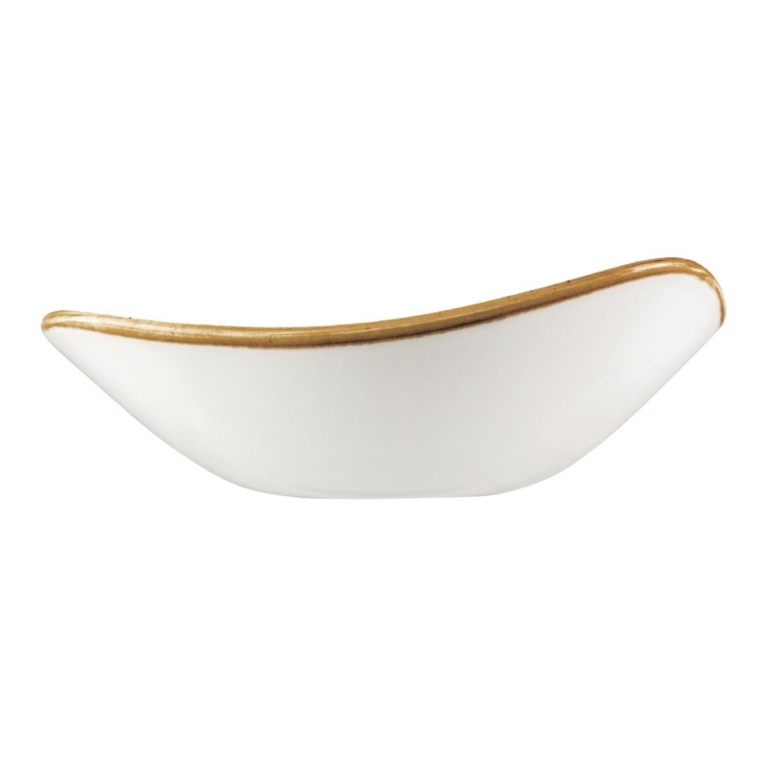 Churchill Stonecast Triangle Bowl Spiced Orange 265mm