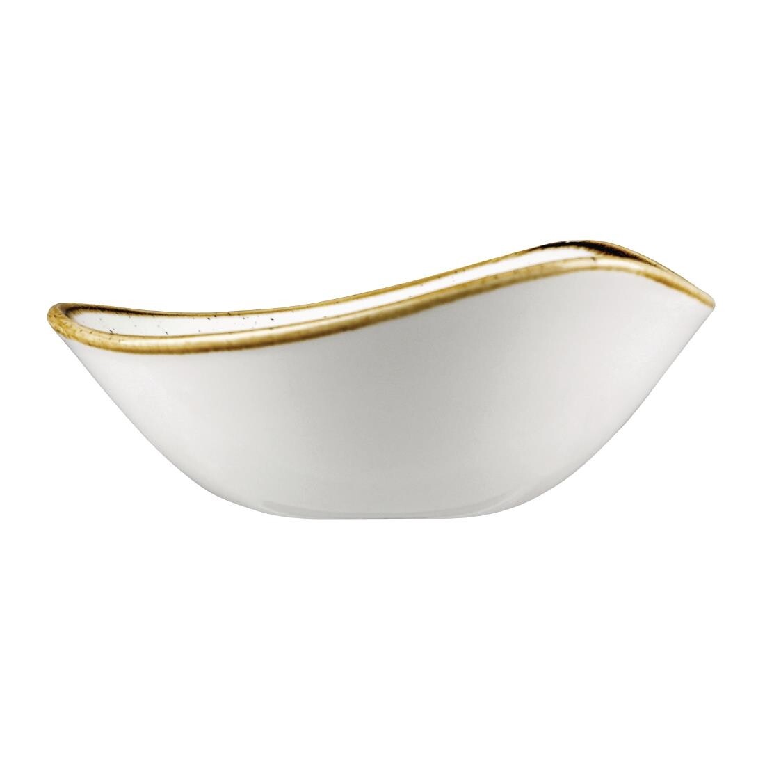 Churchill Stonecast Triangle Bowl Spiced Orange 200mm