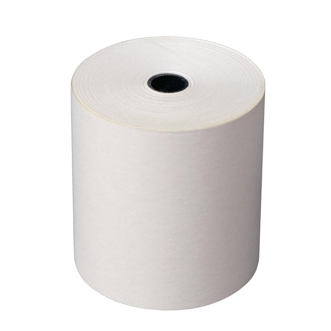 Non-Thermal 2ply White and Yellow Till Roll 76mm x 70mm