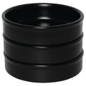 Olympia Mediterranean Stackable Dishes Black 134mm