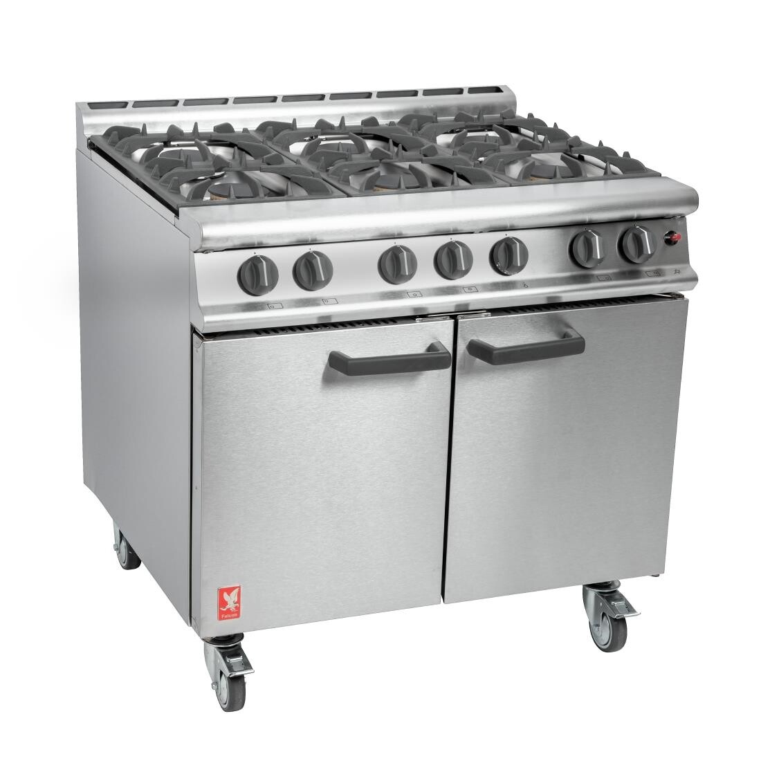 Falcon 6 Burner Dominator Plus Oven Range G3101 Natural Gas with Castors