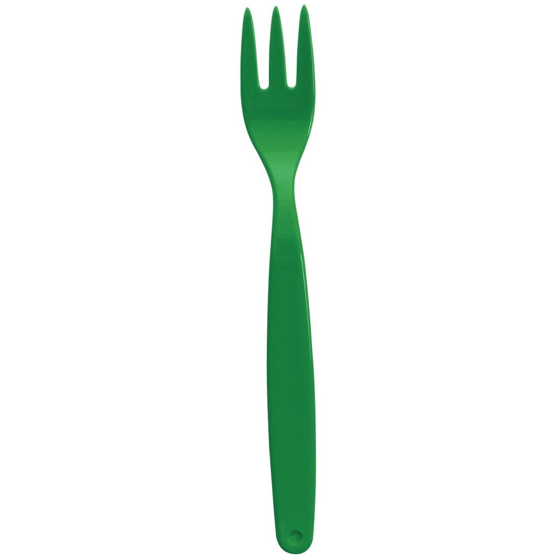 Polycarbonate Fork Green Kristallon