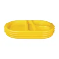 Kristallon Plastic Food Compartment Tray Large Yellow