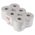 Jantex Centrefeed White Roll 2ply 6 Pack