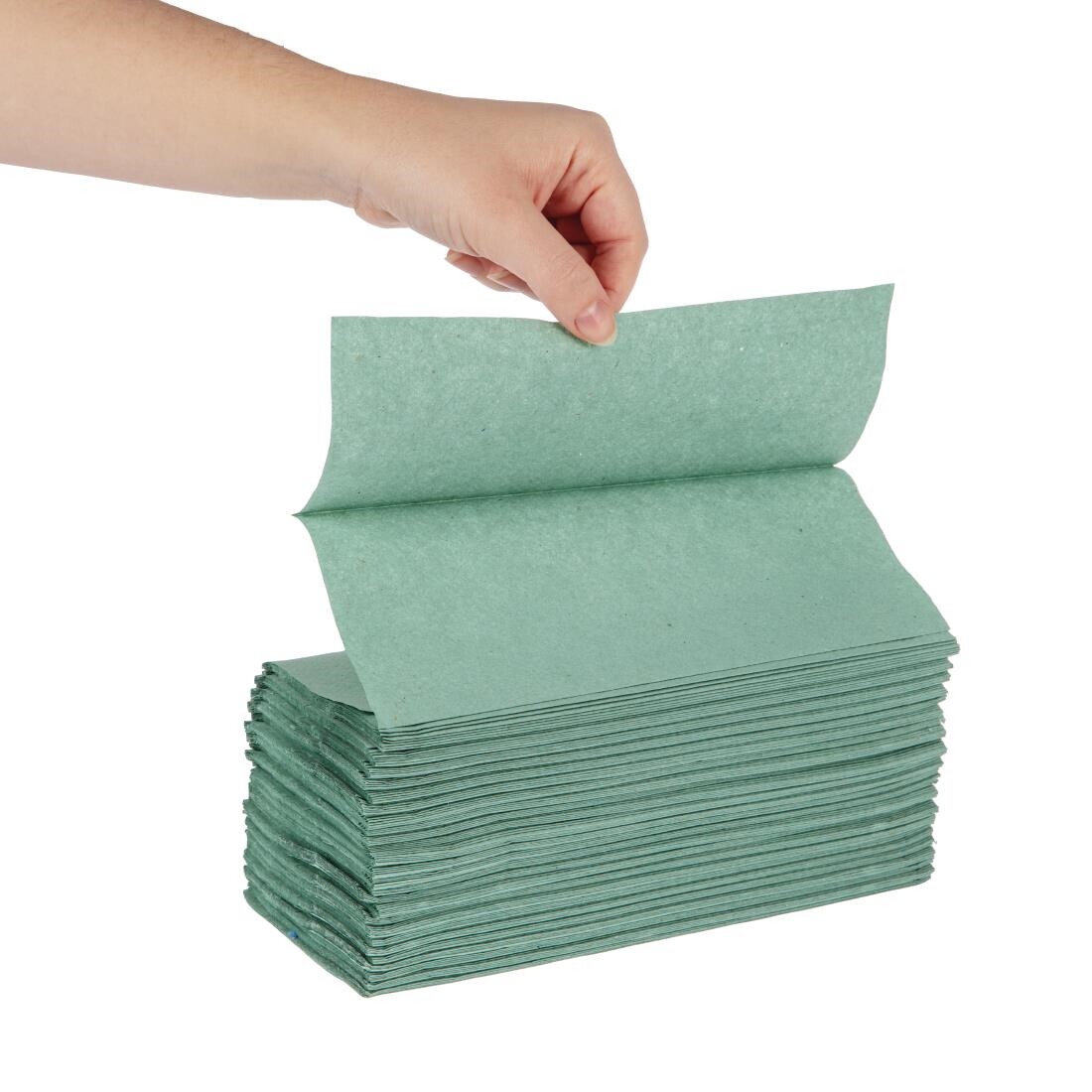 Jantex Z Fold Green Hand Towels 1Ply