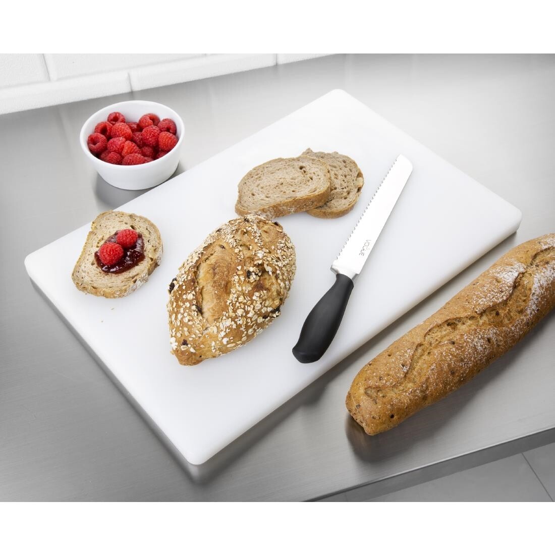 Hygiplas Thick Low Density White Chopping Board